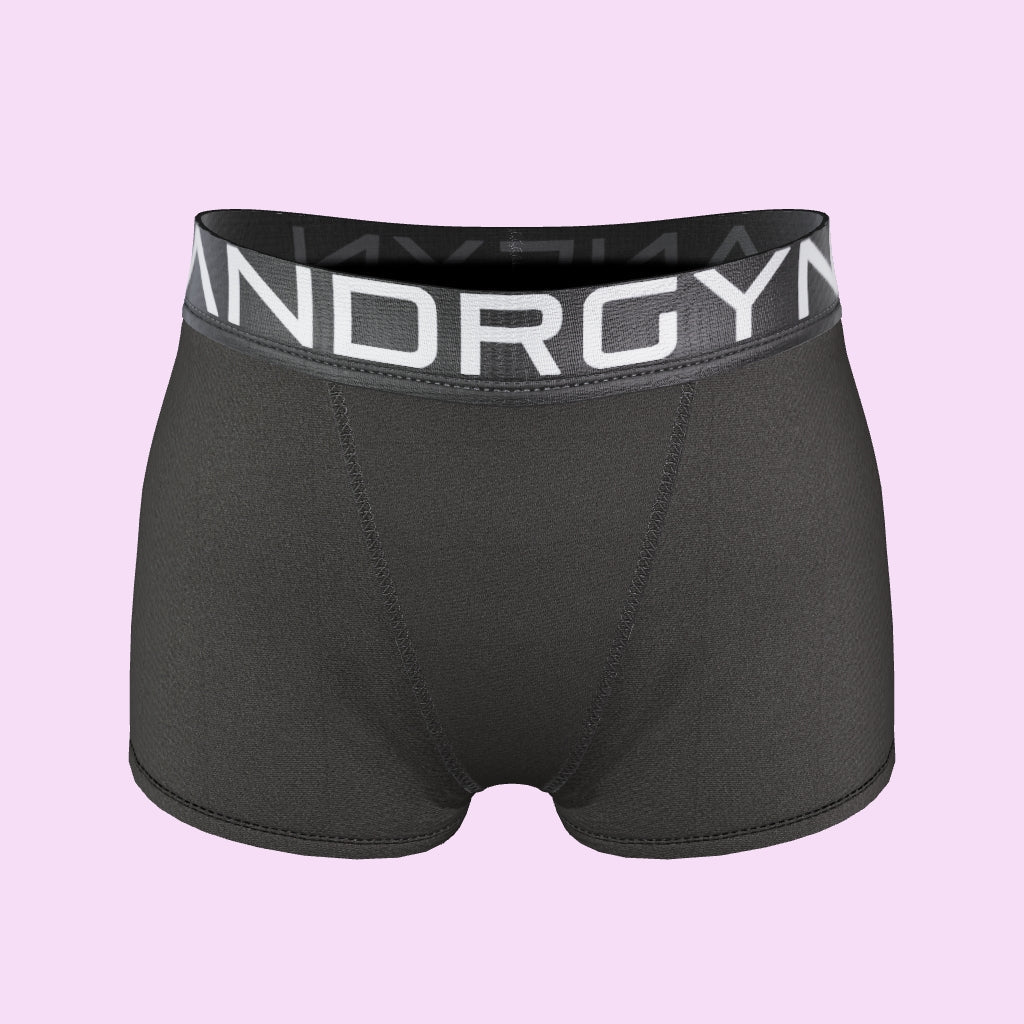 3D model of ANDRGYN androgynous black boxer briefs 